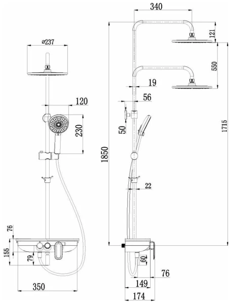 Душевая система Lemark Tropic (LM7012C)